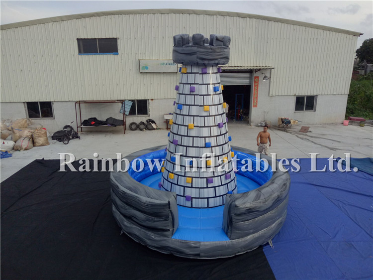 New Design Big Commercial Inflatable Rock Climbing Wall Climbing Mountain for Sale