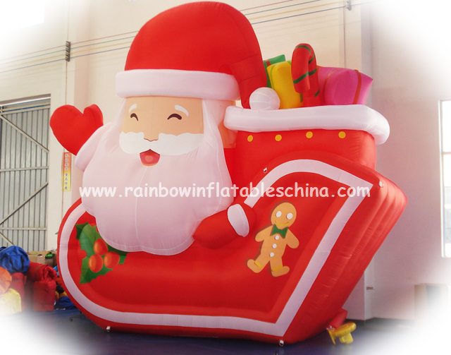 RB20015（2x1.5m）Inflatable Rainbow santa claus 