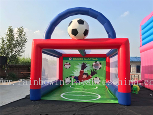 Famous Outdoor High Quality Inflatable Soccer Shooting Game Goal Game for Adults