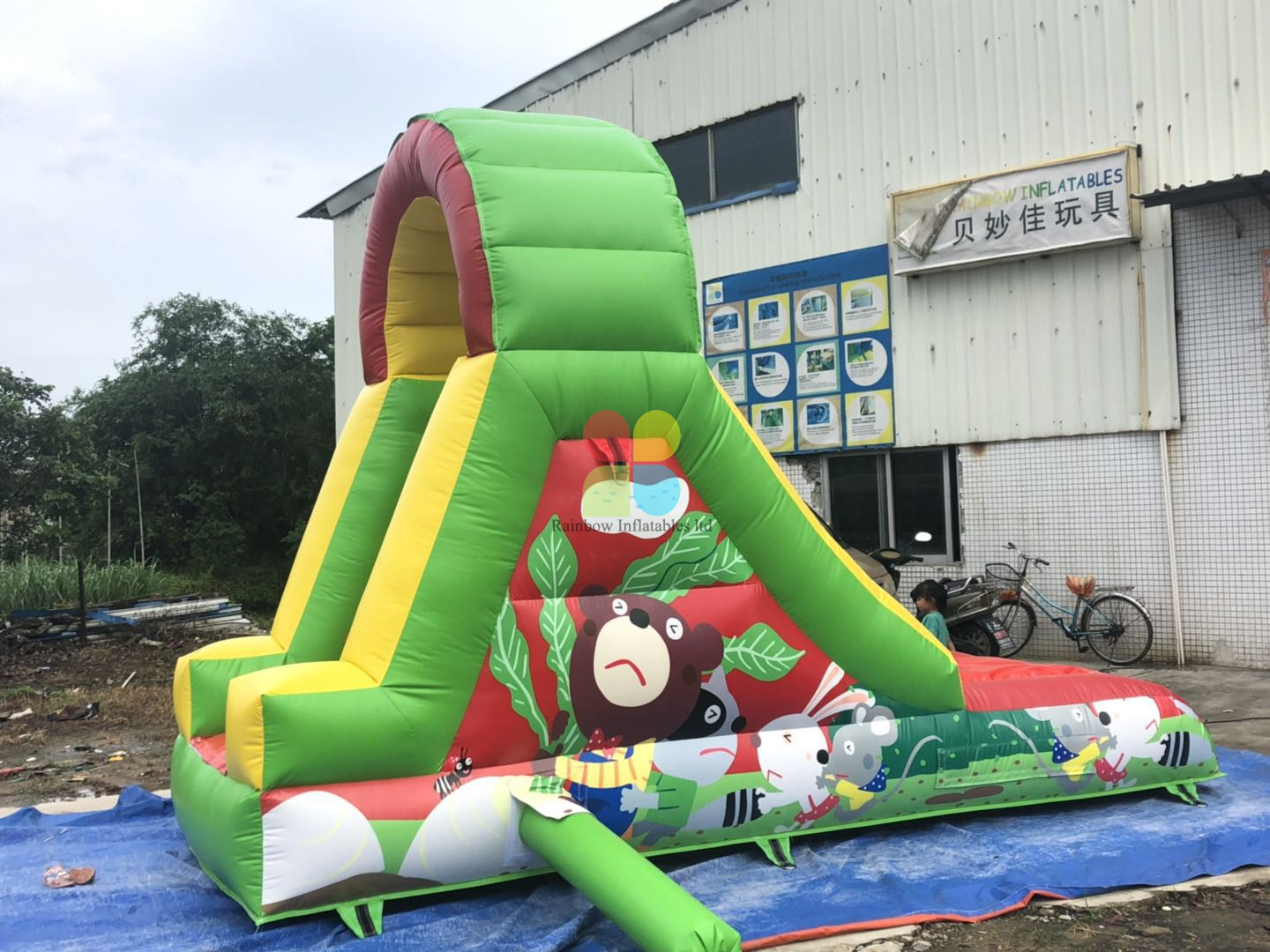 Factory Cheap Animal Theme Mini Slide for Water