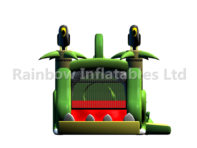 RB03103(10x4x4.5m) Inflatable Green crocodile combo for child new design
