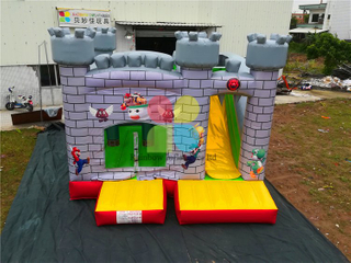 Outdoor Commercial Inflatable Super Mario Castle for Kids