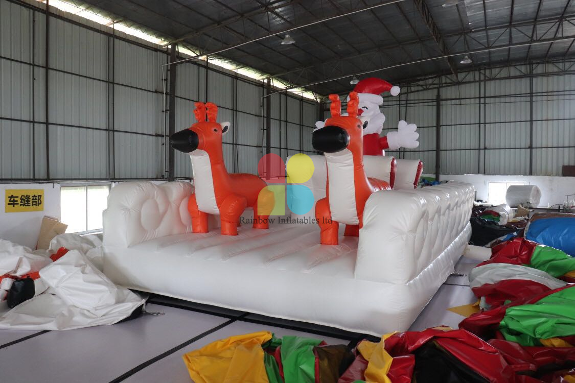 Inflatable Christmas Santa Deer