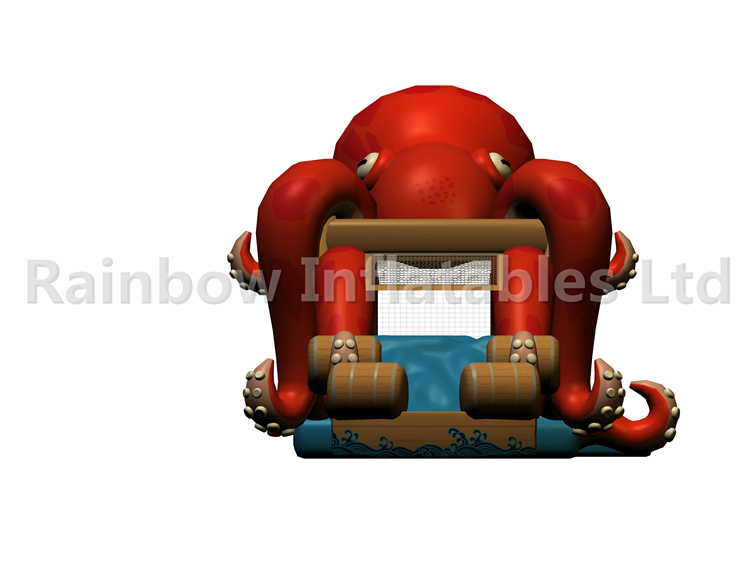 RB03101(10x4x4.5m)Inflatable Red octopus combo for child Hot Selling 