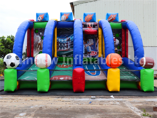 Popular Commercial Inflatable Basketball Games Sport Play Games for Rental