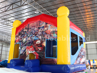 Outdoor Commercial Cars Theme Inflatable Castle for Kids