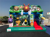 Outdoor Commercial Jungle Animal Combo Inflatable Bouncers