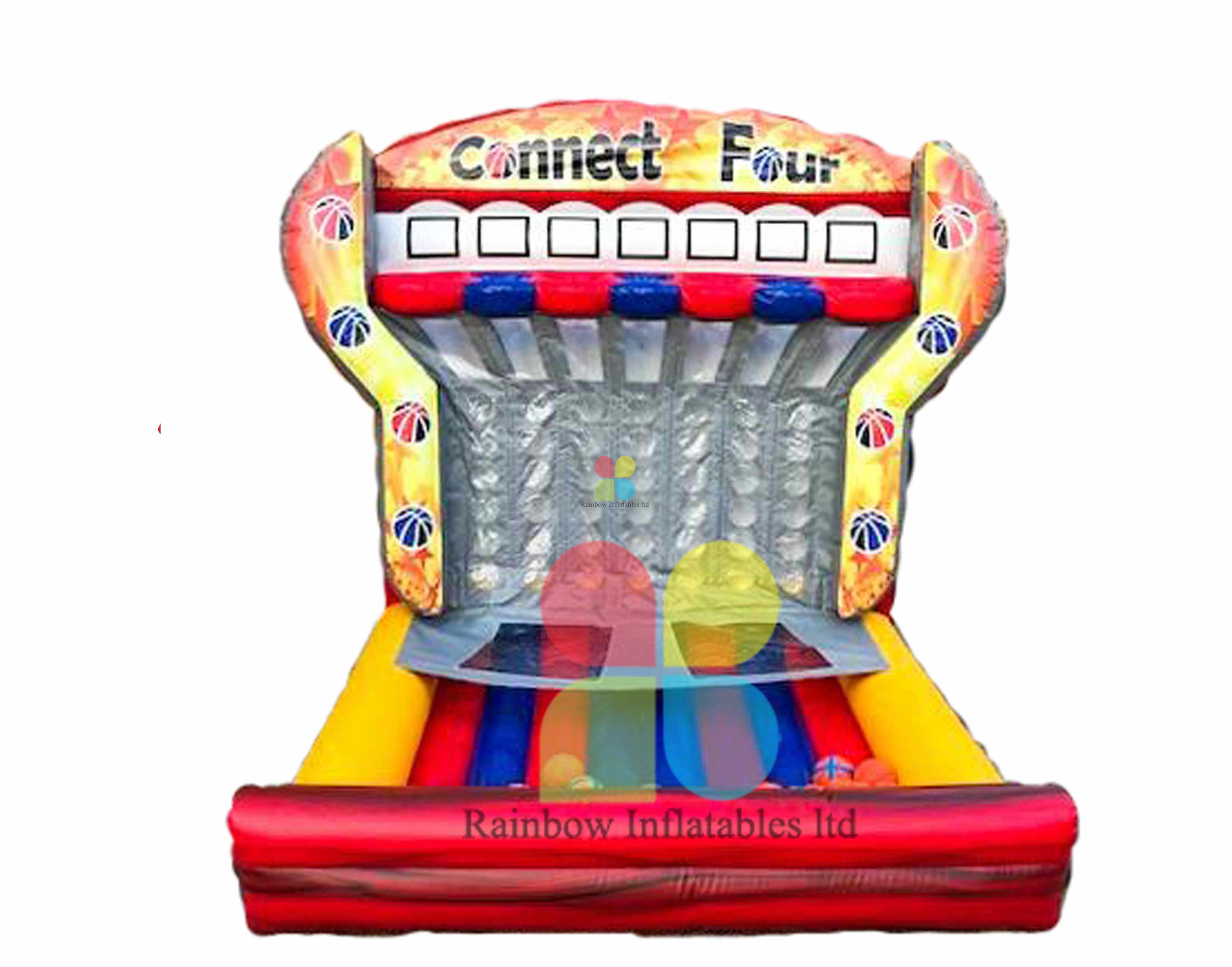 Inflatable Connect 4 Basketball Sport Game Shooting Game for Party Rentals