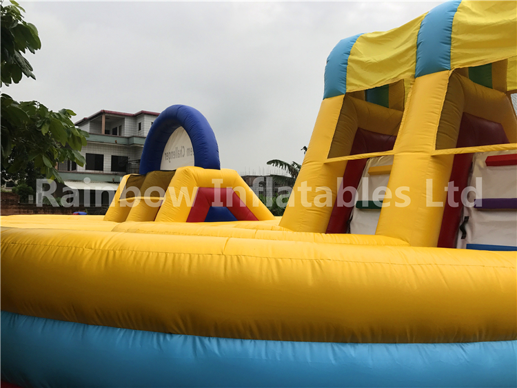 Large Outdoor Inflatable Sport Game Obstacle Course for Adults