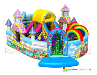 RB03011（8x6m）Inflatable Bouncy House Funcity with Bouncer and Slide New Design 