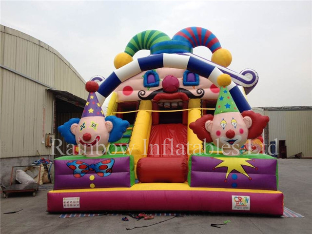 RB6059 I（6x4x5.5m）Inflatable Clown theme slide for kids 