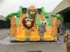 RB6038（10x5x7m） Inflatable Gaint jungle animal slide