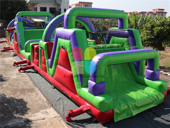 Large Outdoor Commercial Inflatable Obstacle Course Challenge Game for Sale