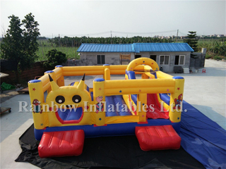 Outdoor Small Inflatable Pikachu Bounce Playground for Toddlers