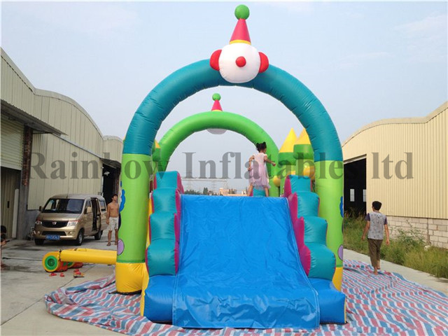 Small Indoor Inflatable Clown Playground for Family