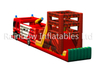 RB5201（16x2.3x5m）Inflatable Rainbow fire engine Obstacle Course new design