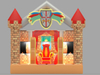 Small Indoor Inflatable Royal Guard Theme Bouncer Jumping House for Kids