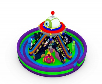 Rainbow newly design Scientific world inflatable playground
