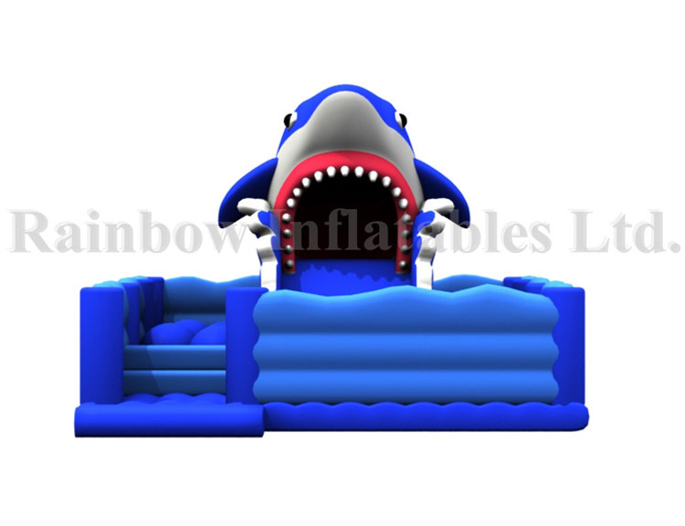 RB01047（7x10x5m）Inflatable Shark Funcity Amusement Park,