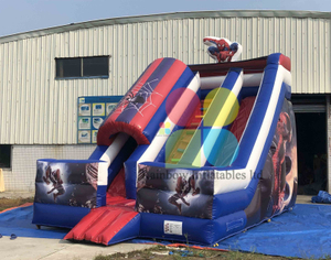 New Style Giant Commercial Inflatable Spiderman Slide Cartoon Inflatable Slide for Sale,Inflatable Cute Slide for Kids 