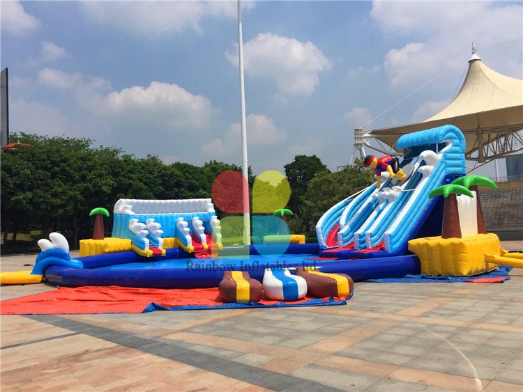 Rainbow Inflatable Water Park