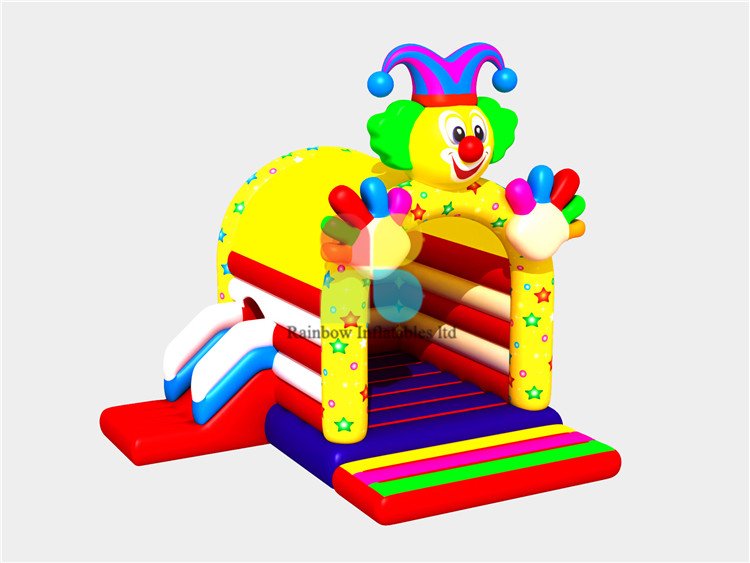 RB01031(3x4m) Inflatable Colorful Clown Fun House Bouncer for Jumping Bed