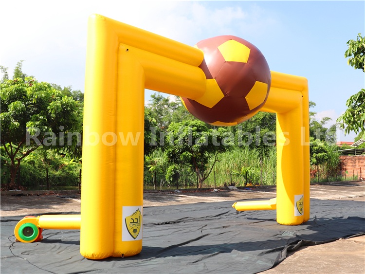 RB21052（6x4m）Inflatable yellow football theme Arch for sale