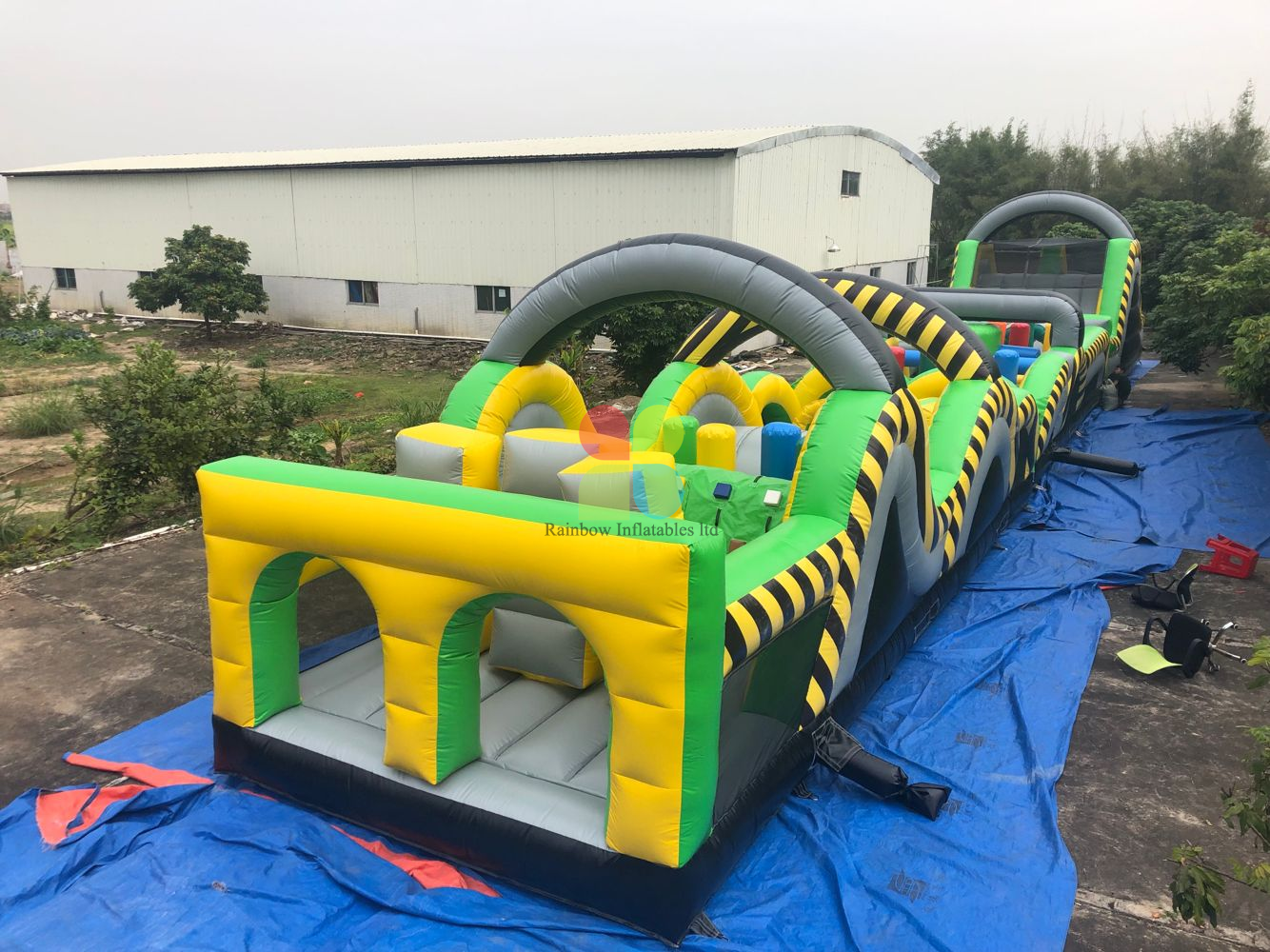 30 Metre Atomic Rush Obstacle Course & Slide