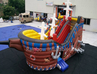 RB11003（8.4x4.8x4.5m） Inflatable Rainbow Hot Sale Pirate Ship 