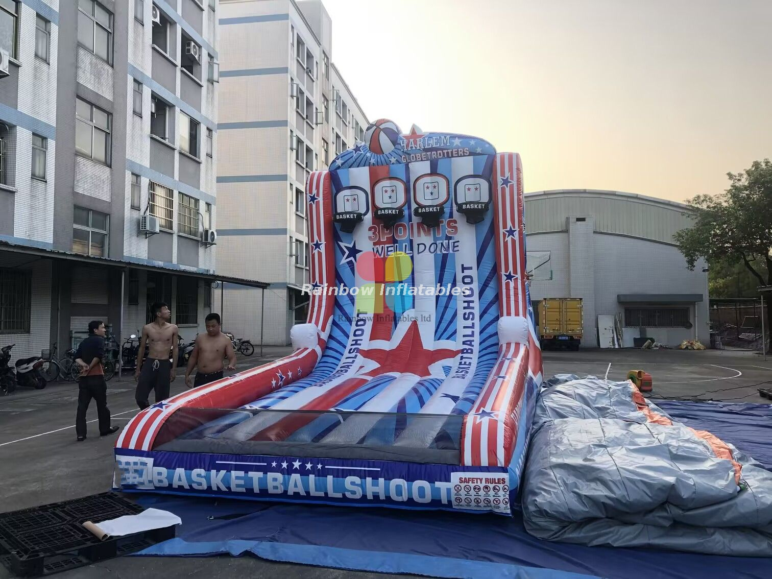 Beach Inflatables Commercial Inflatable Basketball Shootout