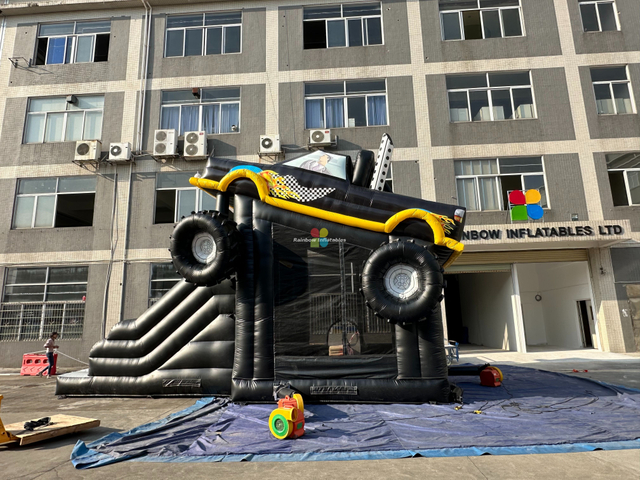 Rainbow Inflatable Monster Truck Combo 