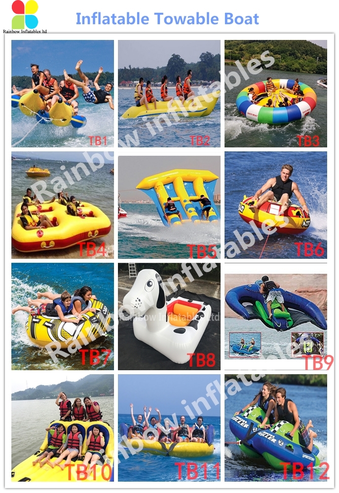 Water Toy Inflatable Disco Boat Towable / Inflatable Flying Disco Boat For Water Sports