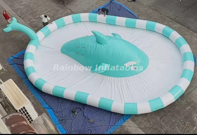 Inflatable Whale Soft Mountain Pool