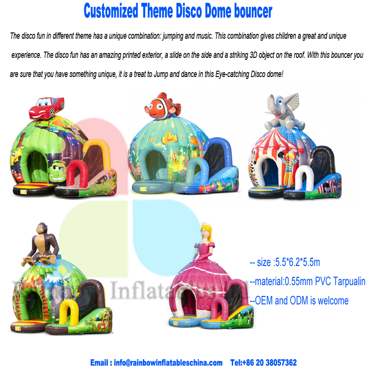 inflatable Disco dome with jump, dance, music and cool lights