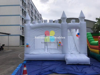 Inflatable White Inflatable Bounce House for Wedding Party