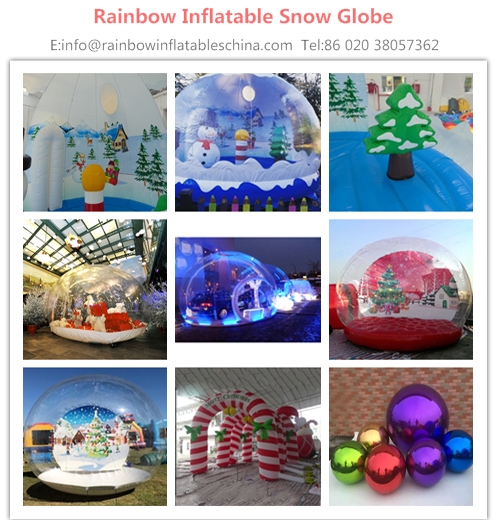 PUMP UP YOUR BUSINESS WITH THIS CUSTOMIZED INFLATABLE SNOW GLOBE