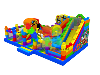 Giant Chinese Manufacturer Lego puzzle Inflatable Playground Jumping Bouncer