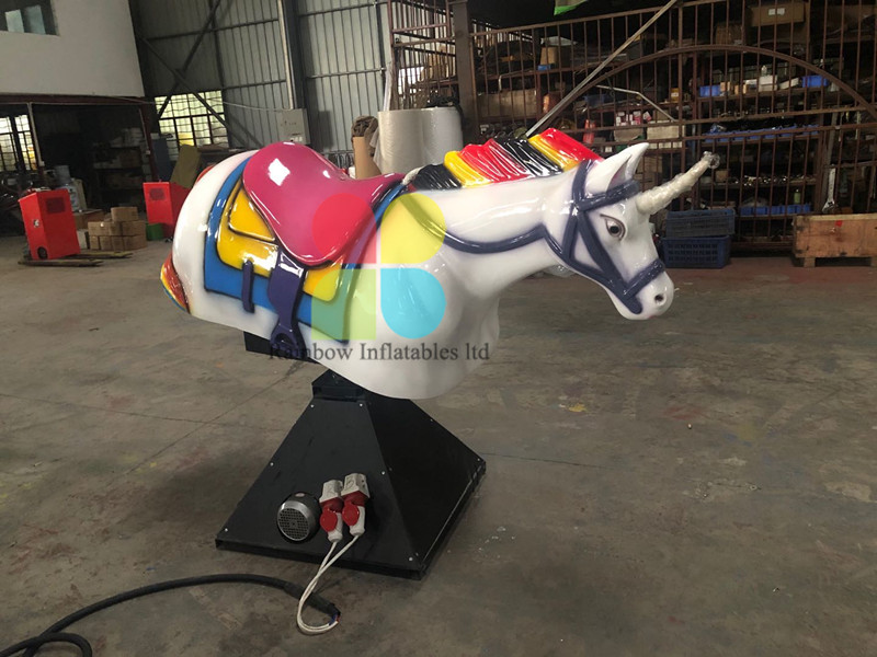 Cheap Electric Inflatable Kids mechanical unicorn ride / rodeo machine bull for sale