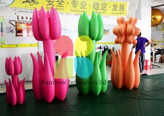 LED lighting colorful Inflatable Flower Products for Decoration