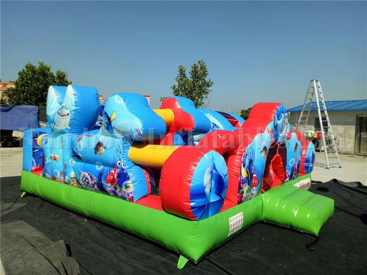 Commercial Inflatable Aquarium Theme Jumping Funcity Playground