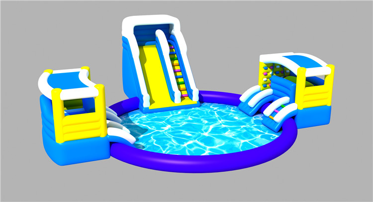 High Quality Outdoor Durable Inflatable Ground Water Park for Kids And Adults