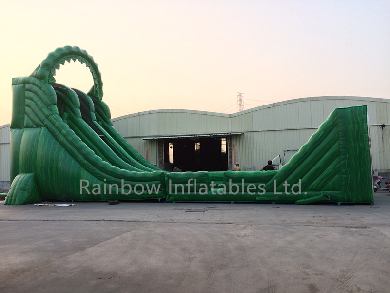 China Inflatable Giant Zip Line Slide for sale 