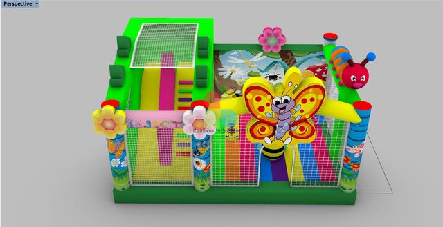 Images of Inflatable Spring Theme Bee Butterfly And Flowers Combo