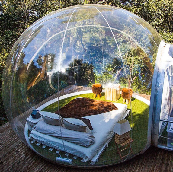 inflatable bubble tent