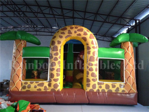 Big Commercial Inflatable Jungle Forest Theme Playground for Kids