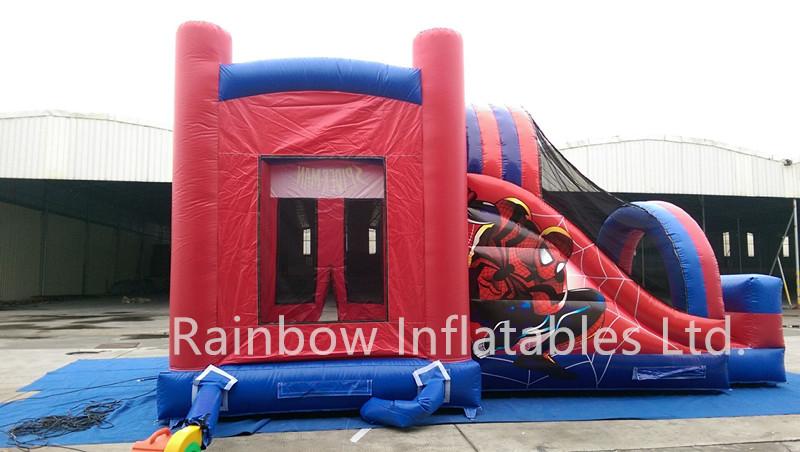 High Quality Commercial Inflatable Spiderman Combo Bouncer for Sale