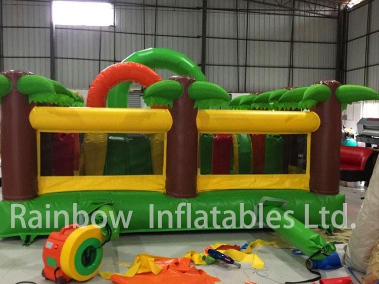 Mini Indoor Flat Jungle Theme Inflatable Bouncers