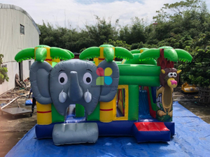 Inflatable Jungle Kids Jumping Bouncy Combo 