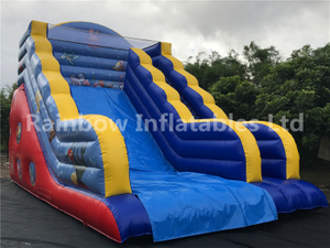 High Quality Inkjet Inflatables Marine Animal Theme Dry Slide for Sale