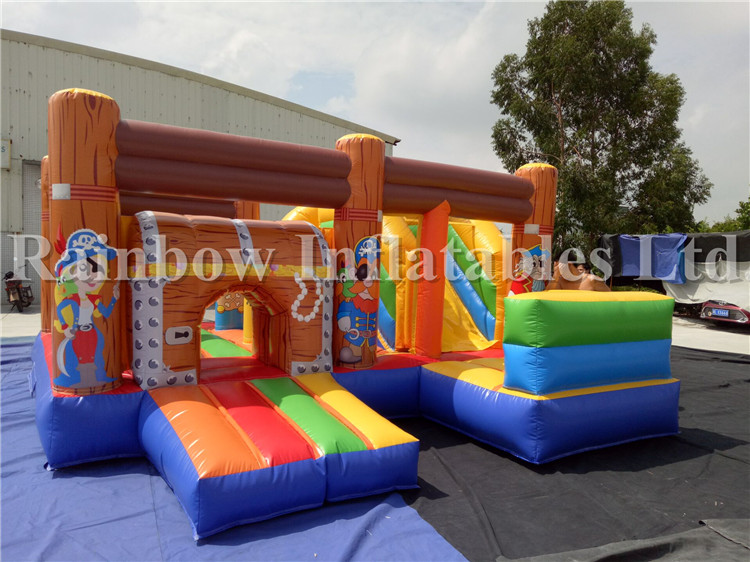 RB3060（5x5m） Inflatable Factory Price Pirate Bouncer Combo House For Sale